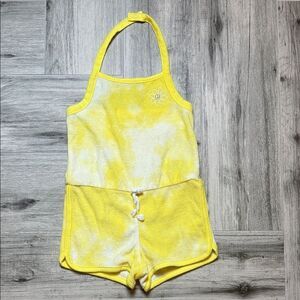 Epic Threads Yellow and White Romper 3T
